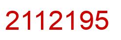 Número 2112195 imagen rojo