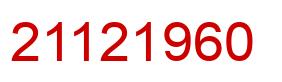 Número 21121960 imagen rojo