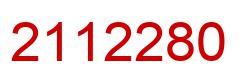 Number 2112280 red image