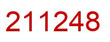 Number 211248 red image