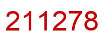 Number 211278 red image
