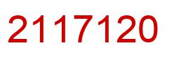 Number 2117120 red image