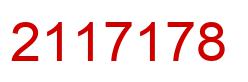 Number 2117178 red image