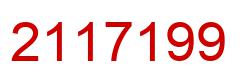 Number 2117199 red image
