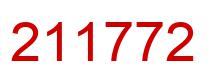 Number 211772 red image
