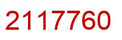 Number 2117760 red image