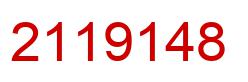 Number 2119148 red image