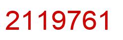 Number 2119761 red image
