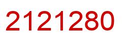 Number 2121280 red image