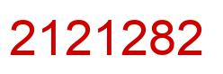 Number 2121282 red image