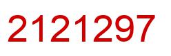 Number 2121297 red image