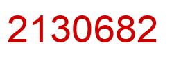 Número 2130682 imagen rojo