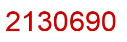 Número 2130690 imagen rojo