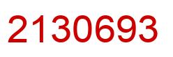 Número 2130693 imagen rojo