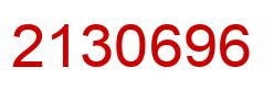 Número 2130696 imagen rojo