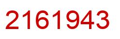 Número 2161943 imagen rojo