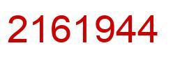 Número 2161944 imagen rojo