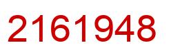 Número 2161948 imagen rojo