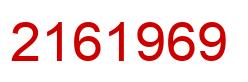 Número 2161969 imagen rojo