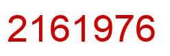 Número 2161976 imagen rojo