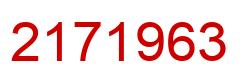 Número 2171963 imagen rojo
