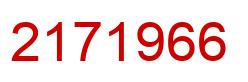 Number 2171966 red image