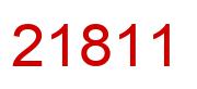 Number 21811 red image