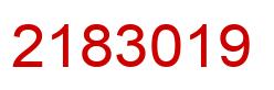 Número 2183019 imagen rojo
