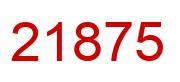 Number 21875 red image