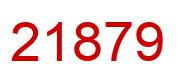 Number 21879 red image