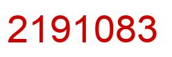 Number 2191083 red image