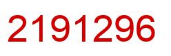 Number 2191296 red image