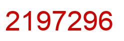 Number 2197296 red image