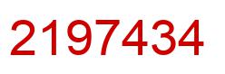 Number 2197434 red image