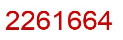 Number 2261664 red image