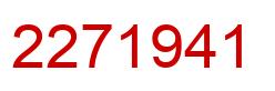Number 2271941 red image