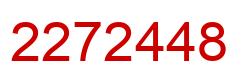 Number 2272448 red image