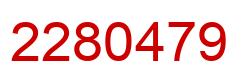 Number 2280479 red image