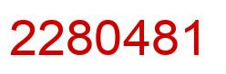 Number 2280481 red image