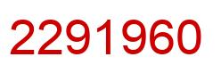 Number 2291960 red image