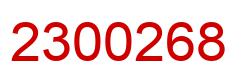 Number 2300268 red image