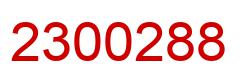 Number 2300288 red image