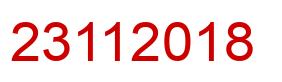 Número 23112018 imagen rojo
