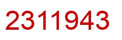 Number 2311943 red image