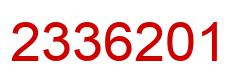 Number 2336201 red image