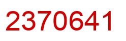 Número 2370641 imagen rojo