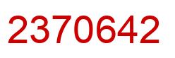 Número 2370642 imagen rojo