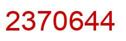 Número 2370644 imagen rojo