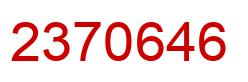 Número 2370646 imagen rojo