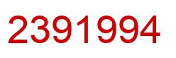 Number 2391994 red image